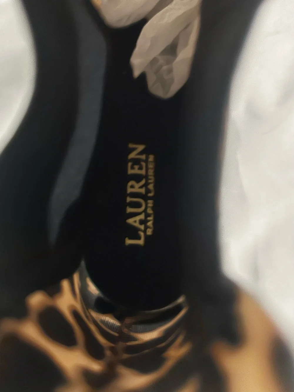 Lauren Ralph Lauren Leopard Print Rain Boots - Brown and Black